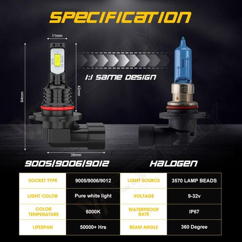 Light Bulbs Compatible for 2003 2004 2005 2006 Chevy Silverado Lights for GMC Sierra, for Off Road Use, 6Pcs in Kuwait