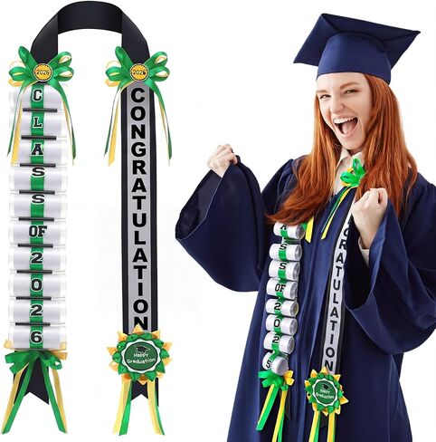 Lyrow Graduation Money Lei Class of 2026 Double Braided Lei Gift Graduation Cash Gifts Pull Ideas for High School College Party Supplies(Blue) in Saudi Arabia