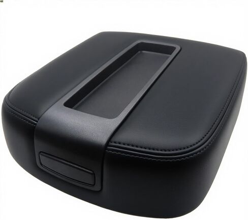 Center Console Lid Armrest Cover Replacement for 2007-2014 Chevy Silverado/Tahoe/Suburban/Avalanche/GMC Sierra/Yukon/Yukon XL Accessories, Replaces 15217111, 15941534, 19328718, Black in Saudi Arabia