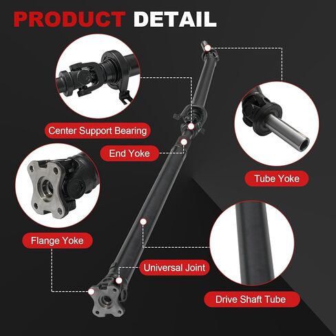 مجموعة عمود المحرك الخلفي BL3Z4R602D استبدال لفورد F150 2011 2012 2013 2014 V6 3.5L طاقم الكابينة بيك اب 4WD ناقل الحركة الأوتوماتيكي دعامة عمود الإدارة يستبدل 936942 DL3Z4R602AL DL3Z4R602E in Kuwait