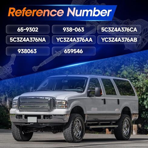 938-063 عمود الدفع الأمامي مجموعة عمود الإدارة [4WD] مناسب لـ Ford Excursion 2000 2001 2002 2003 2004 2005 5.4L 6.8L, OE 5C3Z4A376CA, 5C3Z4A376NA in Kuwait
