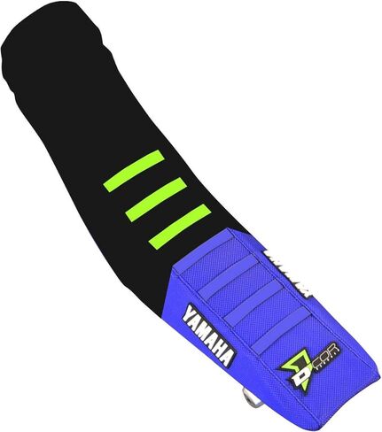 غطاء مقعد D'cor Visuals Star Replica 19 مضلع أسود/أخضر/أزرق/أزرق يناسب 2002-2021 Yamaha YZ 125 & 2002-2021 Yamaha YZ 250 in Kuwait