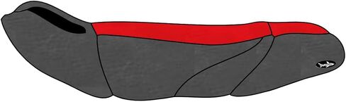 BlackTip Jetsports Vinyl Seat Cover Compatible with Kawasaki 1998-1999 1100 STX (Red/Dark Gray) in Saudi Arabia