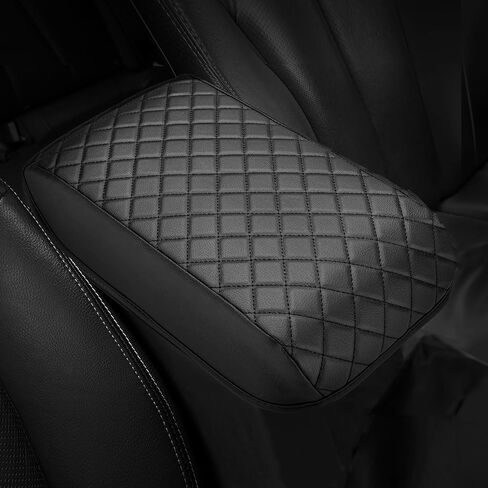 JOYTUTUS Center Console Armrest Cover Compatible with Toyota 4Runner 2010-2022 2023 2024 Truck Accessories Premium PU Leather Cushion Protector (Black) in Kuwait