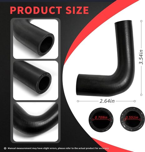 06E121082C Engine Radiator Coolant Hose Compatible with Audi A4 A5 A6 A7 A8 Q5 Q7 Fit For VW Touareg 06E 121 082 C in Saudi Arabia