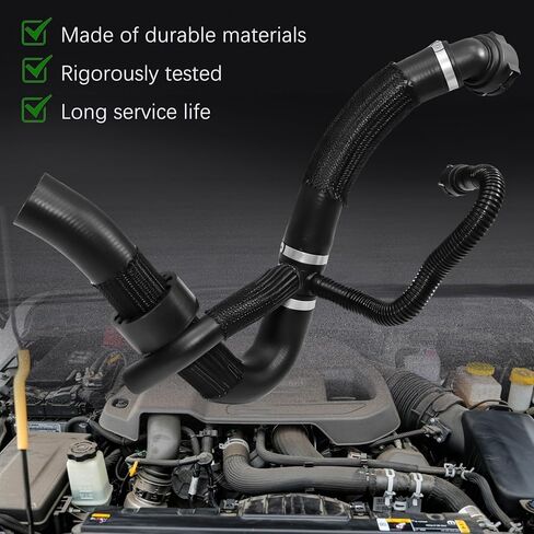 68380330AA خرطوم مخرج مبرد المحرك مناسب لسيارة Jeep Compass Altitude/Latitude/Limited/Sport 2.4L 2017-2022، استبدال أنبوب المبرد لخزان المبرد السفلي 68380330AB 68249896AC in Kuwait