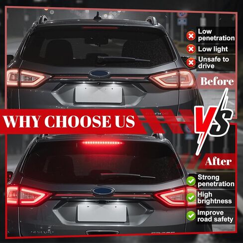 923-133 High Mount Third Brake Light for Ford Edge 2015-2024, FT4Z13A613A LED Stop Lamp Assembly, Direct OE Replacement, Waterproof High Visibility Rear Light in Saudi Arabia