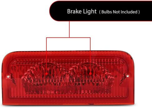 PIT66 Third 3rd Brake Light Lamp Assembly Compatible with Ford E150 E250 2008-2014 Fit Ford E350 Super Duty 2008-2014 6C2Z-13A613-A, 6C2Z13A613A Red Lens in Kuwait