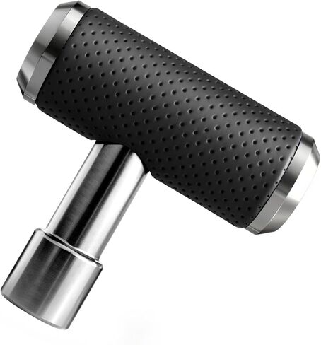 T Handle Gear Shift Knob, Heavy Manual Car Gear Stick Shifter 4" Alloy with Leather Covered Fit Most MT Transmission Vehicles,red in Saudi Arabia
