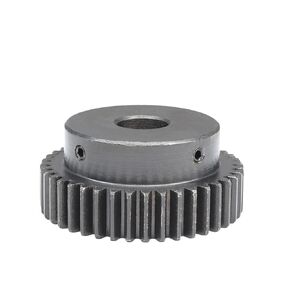 Spur Gear 1.5M 46T الملعب 4.71m سمك الأسنان 15 SC45# حجم تجويف الفولاذ الكربوني 8-30 1 قطعة (8 مم، 46T (فتحة Keyway)) in Kuwait