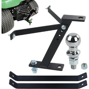 Tractor Lawn Mower Trailer Towing Hitch with Chrome Trailer Hitch Ball, 2,000 lbs, 1-7/8-Inch Diameter, 3/4 x 2-Inch Shank for Cub Cadet Husqvarna Craftsman and All Conventional Mowers in Saudi Arabia