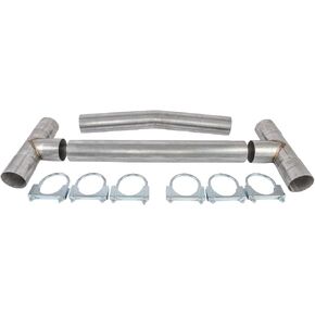 مجموعة أنابيب H العالمية من JEGS | 3in.O.D. | بالألمنيوم عيار 16 | يساعد على تحسين عزم دوران منخفض دورة في الدقيقة | مجموعة الترباس/اللحام | تتضمن قسمين على شكل تي شيرت، وقسم واحد مُشكل، وقسم مستقيم واحد، ومشابك in Kuwait