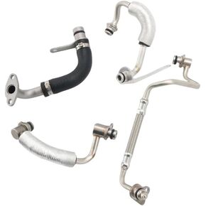 Turbocharger Coolant & Oil Line Kit for BMW N20 N26 Engines – F10 F20 F30 F22 X1 X3 X4 X5 Z4 (2010-2018) – Replaces 11538663516 11538663517 11428626652 11428626653 – Complete Supply & Return Hose Set in Kuwait