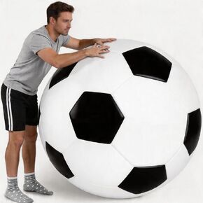 Giant Inflatable Soccer Balls 2 Pack, 31-Inch Large Blow Up Balls, Durable PVC, Outdoor Play, Beach Fun, Backyard Recreation, Summer Party Supplies, Ideal Gift for Adults in Saudi Arabia