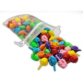 Tiny Middle Finger Hands in Bulk ~110 Pack - Mini Finger Hands Flipping Off | Funny Gag Gifts | Novelty Party Favors for Adults | Desk Accessories | Small Prank Toys | Rainbow Mix Colors Bag of Hands in Kuwait