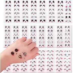 360Pcs Cute Cartoon Face Stickers for for Halloween, Christmas and Valentine's Day Daily Life, Expression Stickers with Colorful Eyes Nose Mouth Creative Stationery Sticker(Cute) in Saudi Arabia