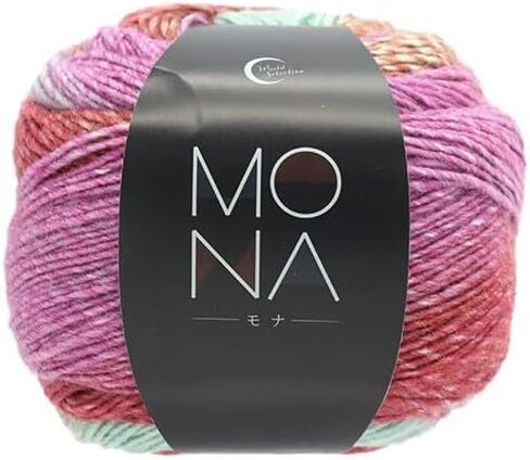 ユザワヤ غزل Yuzawaya Mona، وزن DK، 85% أكريليك 15% صوف، 1 خصلة (200 جم)، 568 ياردة (520 م)، لون 22111 - اختيار العالم in Kuwait
