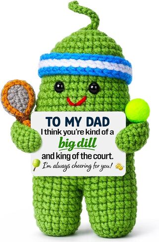 Dad Gifts for Fathers Day - Funny Gag Father's Day Birthday Handmade Crochet Pickleball Gifts Accessories for Dad Father Men Daddy Papa from Daughter Son Christmas Stocking Stuffers in Saudi Arabia