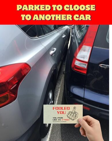 Miami Graphic Solutions You Park Like An A-hole Bad Parking Prank Cards Look Like $50 Real Size Money - 50 qty - leave them under Vehicle Wipers of Horrible A-Hole Drivers! in Saudi Arabia