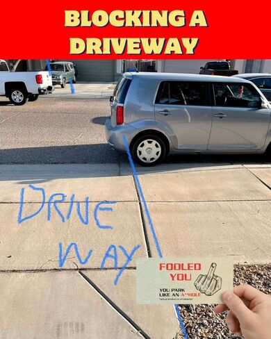 Miami Graphic Solutions You Park Like An A-hole Bad Parking Prank Cards Look Like $50 Real Size Money - 50 qty - leave them under Vehicle Wipers of Horrible A-Hole Drivers! in Saudi Arabia