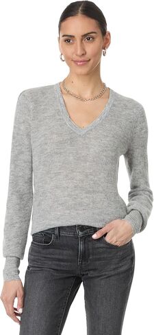 Madewell Women's Lightweight Alpaca V Neck Pullover in Saudi Arabia