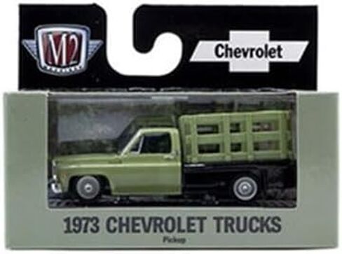 M2 Machines Auto-Thentics 1973 Chevy Cheyenne Super 10 Stake Truck Green Adult Collectible R107 26-06 in Saudi Arabia
