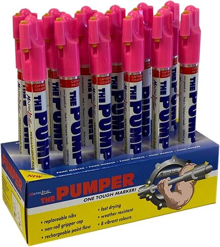 The Pumper Marker - قلم طلاء صناعي دائم شديد التحمل (أبيض، 3) in Kuwait