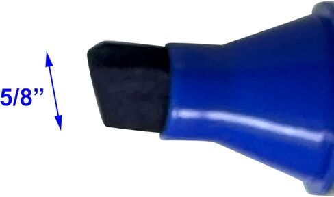 Bild Jumbo Permanent Markers, Chisel Tip, Blue, Waterproof Quick-Drying Ink, Extra Large Thick Wide Tip for Cardboard, Posters, Shipping Boxes (Blue) in Saudi Arabia
