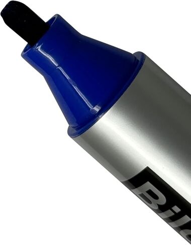 Bild Jumbo Permanent Markers, Chisel Tip, Blue, Waterproof Quick-Drying Ink, Extra Large Thick Wide Tip for Cardboard, Posters, Shipping Boxes (Blue) in Saudi Arabia