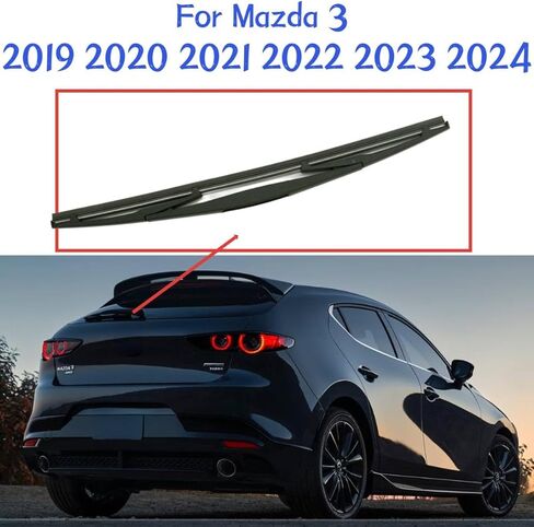 الخلفية الخلفية ممسحة زجاج أمامي شفرة لمازدا 3 2019 2020 2021 2022 2023 2024 سيارة ماسحة خلفية شفرة مجموعة استبدال in Kuwait