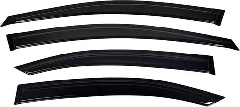 Window Visors Compatible with WRX 2022-2025, Tape-On Rain Guards, Side Window Deflectors, Car Wind Deflectors, 4PCS, Black in Saudi Arabia