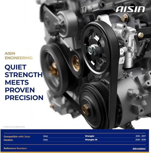مضخة توجيه كهربائية AISIN AFTERMARKET PSPCH-00498 - متوافقة مع Jeep Wrangler 2012-2017، Wrangler JK 2018 - V6 3.6L in Kuwait