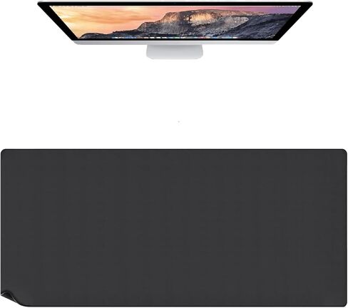 [30" x 13"] Extended-Large Mouse pad, Keyboard pad - Enhance Your Gaming Experience with The Desk mat - Waterproof and Easy to Clean - lint-Free - Ideal for Gaming Table (Black, Extended) in Saudi Arabia