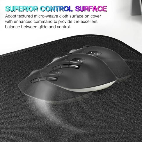 [30" x 13"] Extended-Large Mouse pad, Keyboard pad - Enhance Your Gaming Experience with The Desk mat - Waterproof and Easy to Clean - lint-Free - Ideal for Gaming Table (Black, Extended) in Saudi Arabia