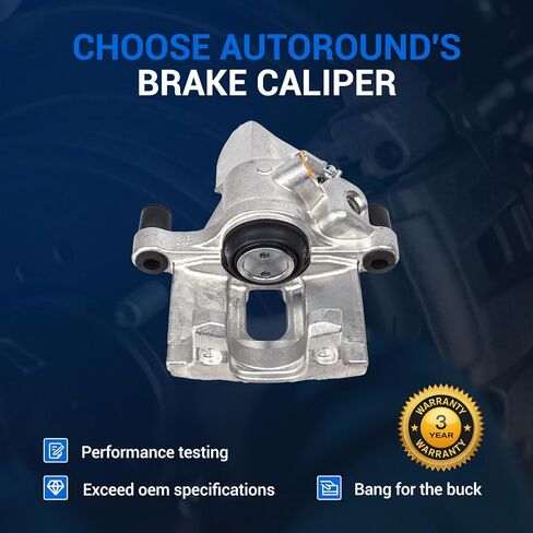 Autoround 196284 196285 فرجار الفرامل الخلفية مع دعامة تناسب Ford C-Max 2013-2018 / EcoSport 18-22 / Escape 13-16 / Focus 12-18، Mazda 3 2009-2013 / 3 Sport 10-13، كلا جانب السائق والراكب in Kuwait