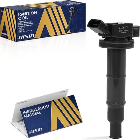 AISIN AFTERMARKET ESCAZ-00499 Ignition Coil - Compatible with Toyota RAV4 01-08, Camry 02-11, Corolla 09-10, Highlander 01-07, Lexus HS250h 10-12, Scion tC 05-16, xB 10-15 - 2.0L 2.4L 2.5L in Kuwait