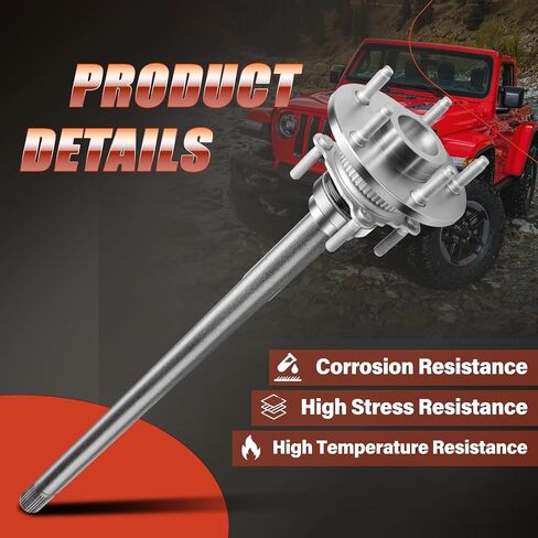 مجموعة عمود المحور الخلفي الأيسر متوافقة مع Jeep JK Series Wrangler 2007-2017 Rubicon أو Unlimited Rubicon، Wrangler JK 2018 Rubicon أو Unlimited Rubicon، 3.6L 3.8L #68003557AA in Kuwait