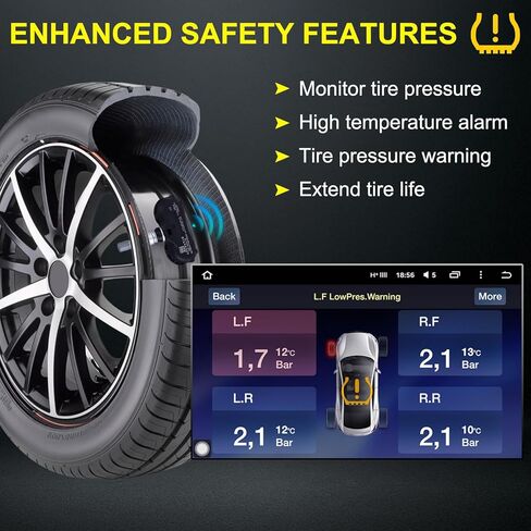مستشعر ضغط الإطارات 315 ميجاهرتز TPMS لسيارة Honda Ridgeline(2006-2014)/Pilot(2005-2008)/Odyssey Touring(2005-2007)، لسيارة Acura RL(2004-2008) استبدال مباشر ABS متين 42753-SHJ-A53 أسود in Kuwait
