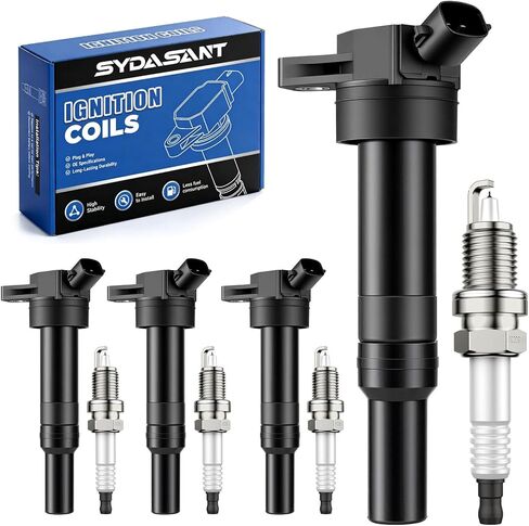 4 Ignition Coil Packs & Iridium Spark Plugs Compatible with 1.8L 2.0L 2012-2020 Hyundai Elantra Kia Soul, 2014-2020 Tucson, 2014-2018 Kia Forte L4 Replace for UF651 9686 C1804 in Saudi Arabia