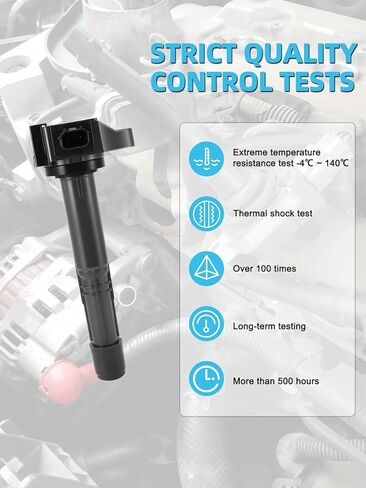 TAUTOY Set of 4 UF712 Ignition Coil Pack (2.4L ONLY) For Honda Accord 2013-2017,CR-V 2015-2019,For Acura ILX 2016-2020,TLX 2015-2020,Replace # GN10732 COP615 305205A2A01 178-8539 6732315 1788539 48893 in Kuwait