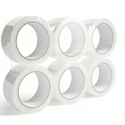 Oriental Magic Silent Packing Tape No Noise Super Clear 6 Rolls 1.88" x 55 Yards, Industrial Heavy Duty Packaging Tape for Packing Shipping Moving Mailing Sealing& Storage in Saudi Arabia