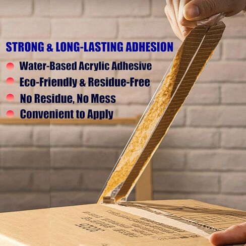 Oriental Magic Silent Packing Tape No Noise Super Clear 6 Rolls 1.88" x 55 Yards, Industrial Heavy Duty Packaging Tape for Packing Shipping Moving Mailing Sealing& Storage in Saudi Arabia