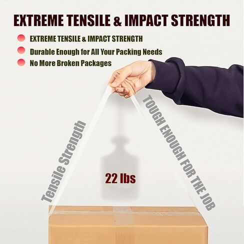 Oriental Magic Silent Packing Tape No Noise Super Clear 6 Rolls 1.88" x 55 Yards, Industrial Heavy Duty Packaging Tape for Packing Shipping Moving Mailing Sealing& Storage in Saudi Arabia