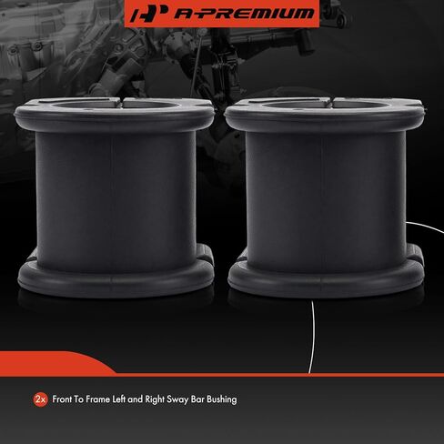 A-Premium 2 × بطانات قضيب تثبيت التعليق من الأمام إلى الإطار، بطانات قضيب التأرجح، متوافقة مع Ford F-350 F350 Super Duty 2007-2016، الدفع الرباعي والعجلات الخلفية المزدوجة فقط in Kuwait