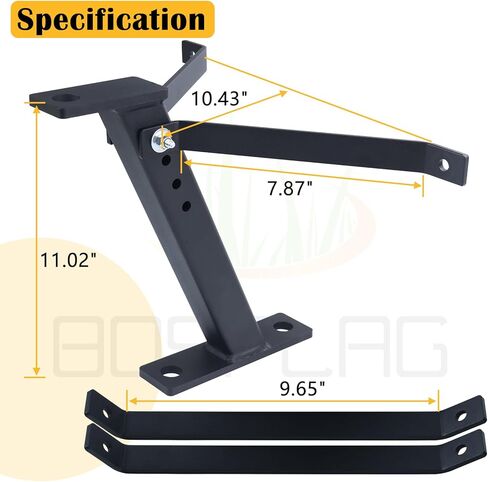 Tractor Lawn Mower Trailer Towing Hitch with Chrome Trailer Hitch Ball, 2,000 lbs, 1-7/8-Inch Diameter, 3/4 x 2-Inch Shank for Cub Cadet Husqvarna Craftsman and All Conventional Mowers in Saudi Arabia