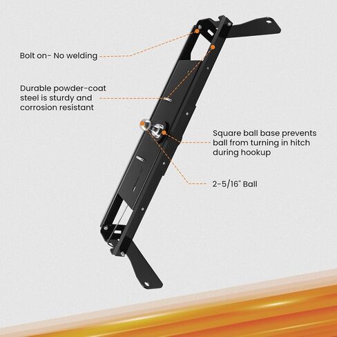 maXpeedingrods Rear Gooseneck Trailer Hitch with 2-5/16" Ball Compatible with Chevrolet Silverado 2500/2500 HD/3500 HD & GMC Sierra 2500 HD/3500 HD 2011-2015 in Kuwait