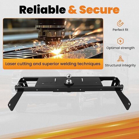 maXpeedingrods Rear Gooseneck Trailer Hitch with 2-5/16" Ball Compatible with Chevrolet Silverado 2500/2500 HD/3500 HD & GMC Sierra 2500 HD/3500 HD 2011-2015 in Kuwait