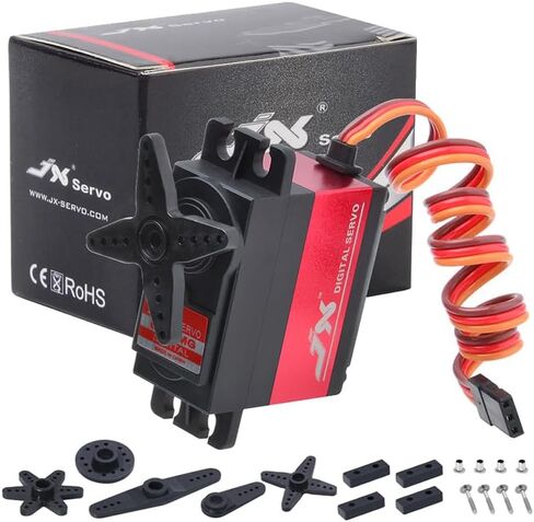 JX Servo PDI-6208MG 8kg 120 Degree High Speed Metal Gear Digital Coreless Standard Servo Motor for RC Car Robot Arm Helicopter Airplane Parts in Saudi Arabia