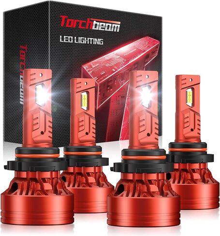 Torchbeam T8 9005 LED Fog Bulbs, 95,000 Lumens, 6500K Cool White, 15X Brightness Boost, Enhanced Visibility Plug and Play, Pack of 2 in Kuwait