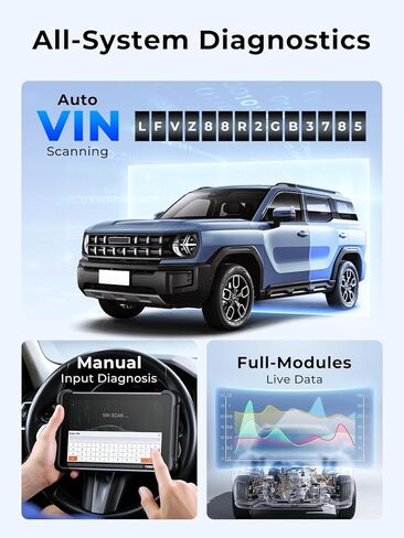 أداة تشخيص الماسح الضوئي OBD2 ثنائية الاتجاه من THINKCAR 689BT - أداة فحص النظام بالكامل مع بلوتوث 5.0، 3000+ اختبار نشط، ترميز ECU، 34+ خدمة، FCA، CAN-FD وDoIP، تحديث لاسلكي in Kuwait